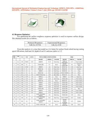 INVESTIGATION AND OPTIMIZATION OF TURNING PROCESS PARAMETER IN WET AND ...