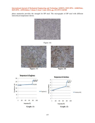 DEVELOPMENT OF DUAL PHASE STEEL AND DETERMINATION OF IT'S MECHANICAL ...