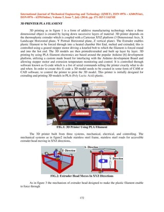 DESIGN AND EXECUTION OF A 3D PRINTER USING A PLA FILAMENT AS A NEW ...