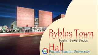 Hashim Sarkis Studios
Punjab Tianjin University
 