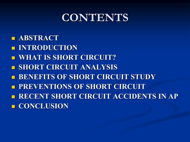 30167865-Short-Circuit-Ppt-Slides.ppt | Computer Networking | Computing