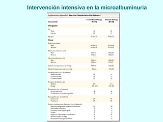 Intervención intensiva en la microalbuminuria 