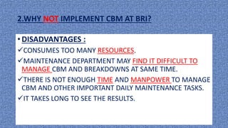 CONDITION BASED MONITORING PRESENTATION | PPT