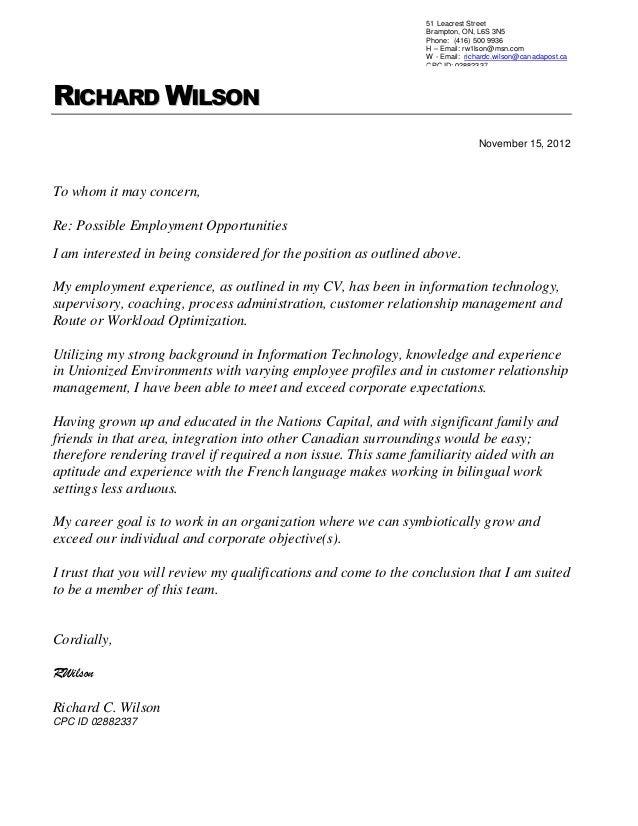 richard wilson cpc resume