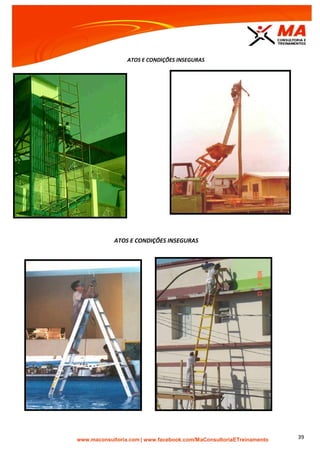 | www.facebook.com/MaConsultoriaETreinamento 39
ATOS E CONDIÇÕES INSEGURAS
ATOS E CONDIÇÕES INSEGURAS
 