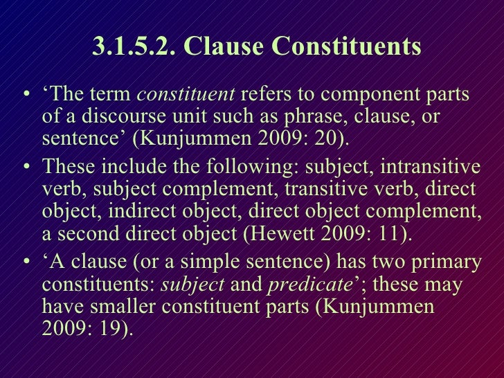 Introduction to Grammar and Verbless Clauses