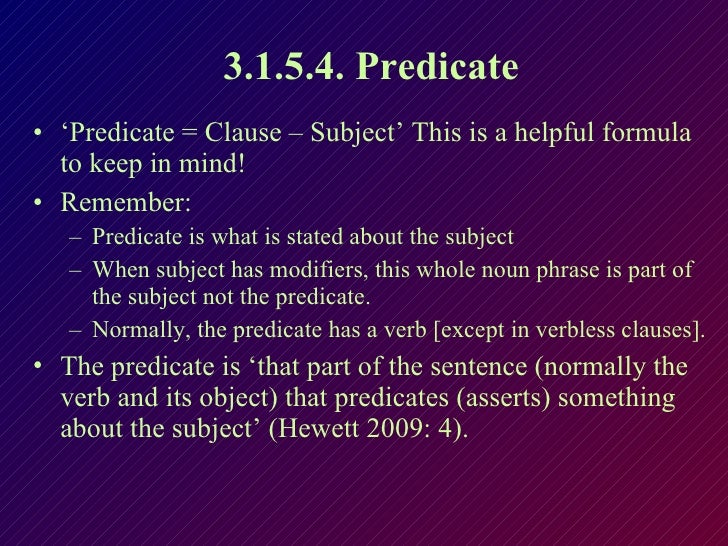 Introduction to Grammar and Verbless Clauses