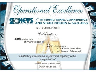 30 years anniversary  of 20 Keys program  