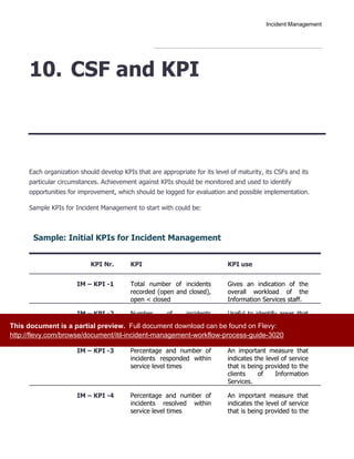 ITIL Incident Management Workflow - Process Guide | PDF