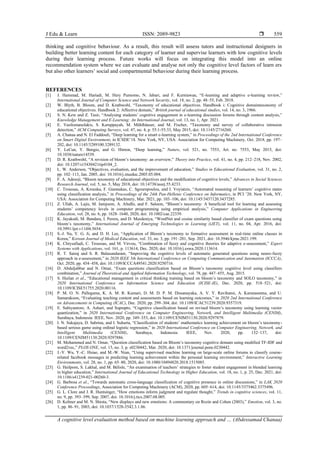 A cognitive level evaluation method based on machine learning approach ...