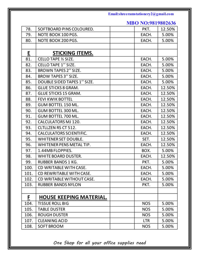 SHREE RAM STATIONERY & XEROX PDF