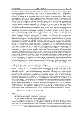 A hybrid composite features based sentence level sentiment analyzer | PDF
