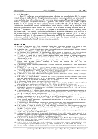 A genetic algorithm-based feature selection approach for diabetes ...