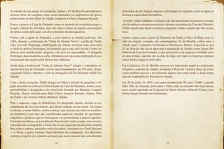 14 15
A vontade de seu amigo foi cumprida, Salako e Zé de Brechó aprenderam o
mesmo oficio de carapina, como eram chamados os carpinteiros da época,
assim como os dois filhos de Tàlábí, Damázio e Olavo Joaquim Ricardo
Pouco a pouco, a Casa de Òsùmàrè torna-se símbolo de resistência negra e
resgate cultural de africanos, mas não estava imune ao regime escravagista
da época, razão pela qual, era alvo constante de perseguições.
Porém, sob a égide de Òsùmàrè, a casa burlava as batidas policiais. Em
1862, durante a celebração da “Festa do Inhame Novo”, o pilão de Òsàlà,
João Azevedo Piaptinga, subdelegado da cidade, escreveu uma carta para
o chefe de polícia Henriques, informando que a roça na Cruz do Cosme re-
alizava uma manifestação religiosa e deveria ser repreendida. O delegado
Henriques desconsiderou a carta, afirmando ser essa uma celebração de co-
memoração dos negros pela fartura das colheitas.
Ainda hoje a tradicional “Festa do Inhame Novo” integra o calendário re-
ligioso da Casa de Òsùmàrè, ocorre aproximadamente há 150 anos, home-
nageando Òsàlà e abrindo o ciclo de obrigações do Ilé Òsùmàrè Aráká Àse
Ògòdó.
Com a idade avançada, Tàlábí delega aos filhos a missão de perpetuar o le-
gado ancestral do culto aos Òrìsà fincado na Casa de Òsùmàrè. Assim, a res-
ponsabilidade é designada a um triunvirato formado por Damásio Joaquim
Ricardo, Doyin, iniciado para Ìbèjì; Olavo Joaquim Ricardo, Salami, filho
de Òsàlà e por Antônio Maria Belchior, Salako.
Para o supremo cargo de Bàbálòrìsà, foi designado Salako, devido às cir-
cunstâncias do seu nascimento, que deram origem ao seu nome. Na língua
iorubana, o nome Salako, define crianças que nascem envoltas na membra-
na amniótica e por isso são consideradas especiais dotadas de qualidades
singulares e poderes, que as distinguem e as predestinam a papeis sagrados.
Em terras iorubanas, se a membrana lhes envolve todo o corpo, esses recém-
-nascidos são consagrados a Òrìsà nlá; se um segmento da placenta rompida
lhes cobre a cabeça, aderindo a tufos de cabelo, destinam-se a Dadá Bayànnì
— o Òrìsà, a quem Antônio Maria Belchior foi consagrado. Em diferentes
culturas e regiões do ecúmeno, pessoas que assim nascem são consideradas
detentoras de privilégios mágicos e prerrogativas sagradas, entre as quais se
destaca a capacidade divinatória.
O nome Tàlábí também é evocativo de um nascimento incomum e a tradu-
ção de ambos os nomes concretiza o destino sucessório da Casa de Òsùmàrè:
Tàlábí aquele que nasce na pureza, enquanto Salako aquele que fica na pu-
reza.
Salako contou com o apoio de Damázio de Òsàlà e Olavo de Ìbèjì, seus ir-
mão de criação, contudo, seu consanguíneo, Zé do Brechó, voltou para a
cidade natal, Cachoeira, localizada no Recôncavo baiano. Especula-se que
Zé do Brechó não havia aprovado a nomeação de Salako como futuro Bà-
bálòrìsà da Casa de Òsùmàrè, o que seria motivo da suposta rivalidade entre
os dois irmãos, narrada até os dias de hoje, em meio às histórias místicas
sobre duelos mágicos entre eles.
Em Cachoeira, Zé do Brechó exerceu um importante papel na construção
religiosa e cultural da cidade, fundando a Roça do Ventura, Roça de cima,
como também passou a ser chamada alguns anos mais tarde, a mais antiga
casa de candomblé do Recôncavo baiano.
Em 20 de junho de 1865, com aproximadamente 90 anos, Tàlábí o grande
líder, filho de Ajúnsún, parte para o Orùn, indo ao encontro dos seus ances-
trais, sendo sepultado na Freguesia de Santo Antônio Além do Carmo, con-
forme desejo firmado em testamento.
 