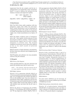 3025 IS code Ph parameters of water with content | PDF