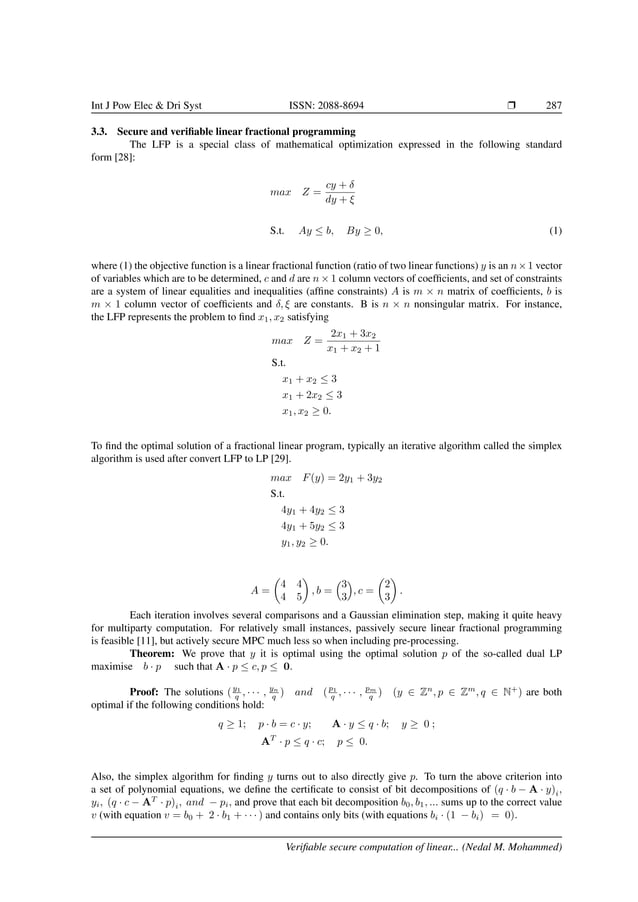 Verifiable Secure Computation Of Linear Fractional Programming Using verifiable-secure-computation-of-linear-fractional-programming-using