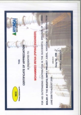 Marafiq Jobail Certificate