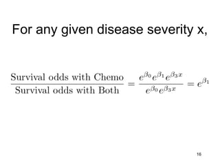16
For any given disease severity x,
 
