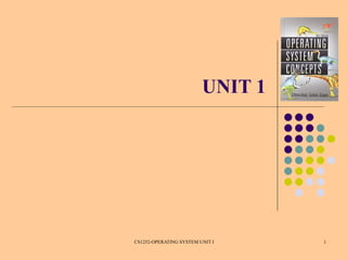 UNIT 1




CS1252-OPERATING SYSTEM UNIT I    1
 