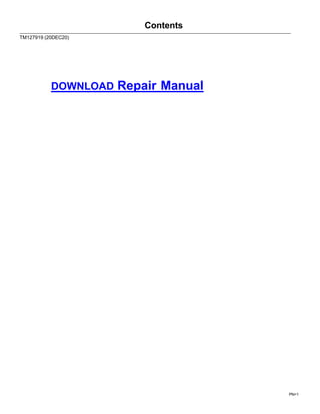 thumbnail image 2 of John Deere 3032E, 3036E, 3038E Compact Tractor Diagnostic Manual – Open Box Special 2 of 6