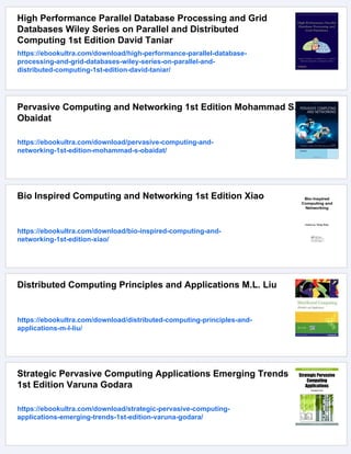 Security in Distributed Grid Mobile and Pervasive Computing 1st Edition ...