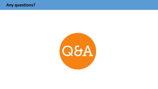 Any questions?
 