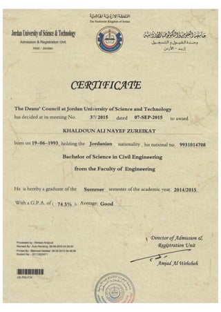 Univistry Certificate Example.pdf University Certificate | PDF