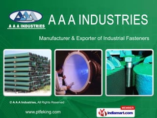 Manufacturer & Exporter of Industrial Fasteners 