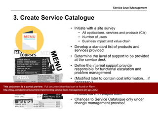 Implementing Service Level Management (SLM) - PPT | PDF
