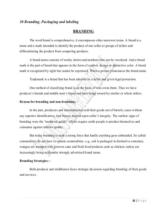 👍 Short note on branding. Short note on branding and advantage of