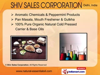 Natural Essential Oil by Shiv Sales Corporation New Delhi Delhi