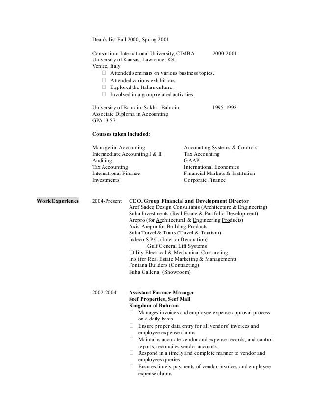 Accounting Gpa On Resume Accounting Gpa On Resume