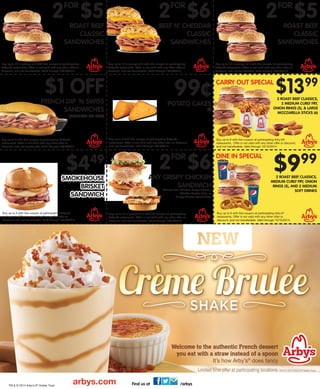 Arbys coupons 2024 2020 printable