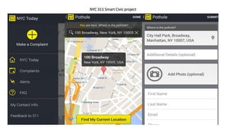 NYC 311 Smart Civic project
 
