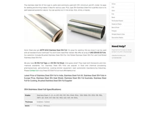 304 stainless steel foil. UNS S30400 SS Foil | AISI 304 SS Foil | PDF