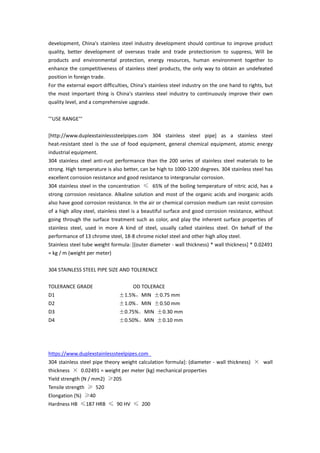 304 stainless steel pipe | PDF