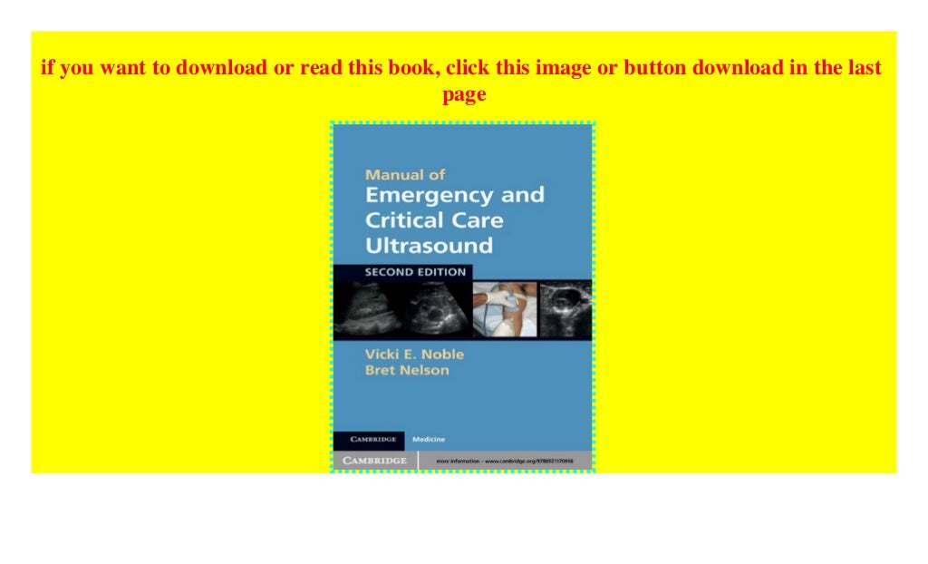 Manual of Emergency and Critical Care Ultrasound ((P.D.F))^^ Manual of Emergency and Critical Care Ultrasound ((P.D.F))^^
