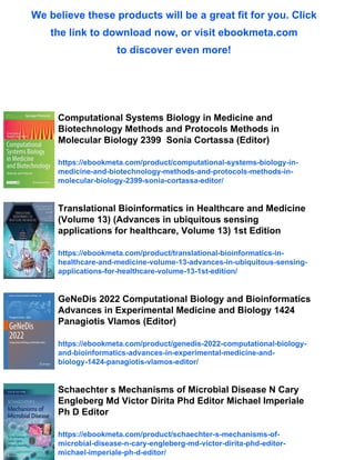 Translational Bioinformatics and Systems Biology Methods for ...