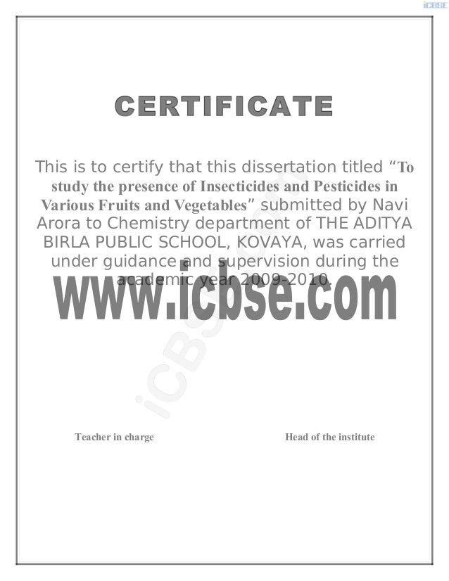 Phd thesis on pesticides