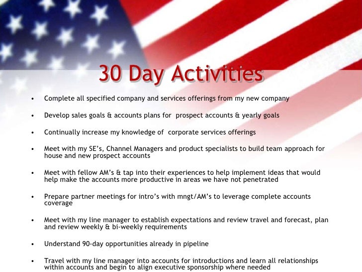 30 60 90 day action plans