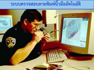 306325 Unit 2 : e-Commerce Application
ระบบตรวจสอบลายพิมพ์นิ้วมืออัตโนมัติ
55
 
