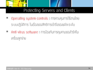 306325 Unit 8 : EC-Security


74
 