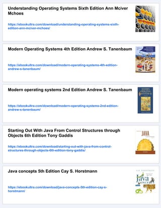 Operating Systems Concepts with Java 6th Edition Silberschatz | PDF