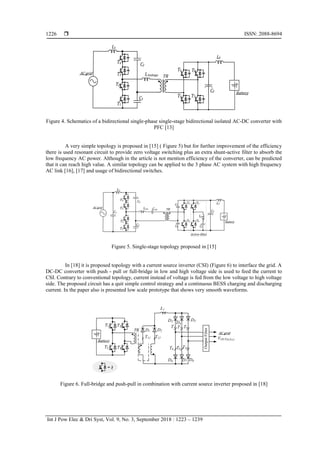 An Overview of Bidirectional AC-DC Grid Connected Converter Topologies ...