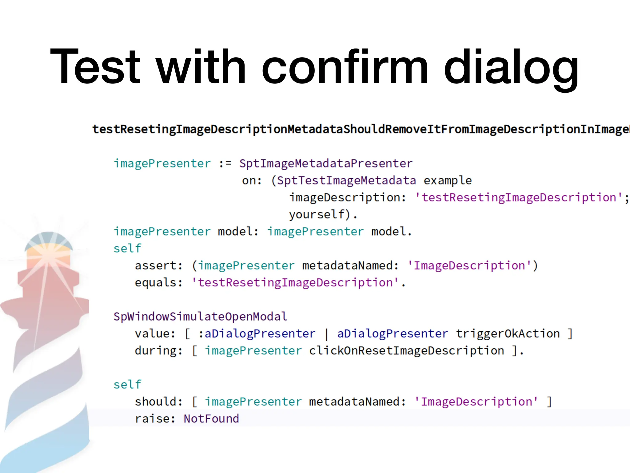Test with con
fi
rm dialog
 