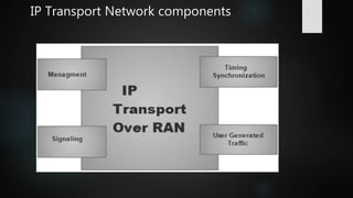 IP Transport Network components
 