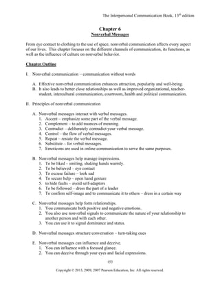 Interpersonal Communication Book The 13th Edition Devito Test Bank | PDF