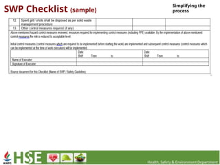 3073335permit to work system & risk assessment | PPTX