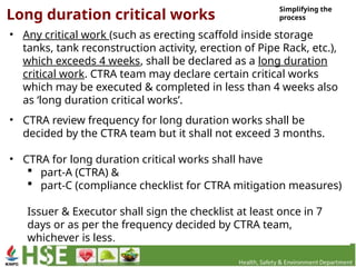 Critical Work 3073335.pptx work permit authorisation safety | PPTX