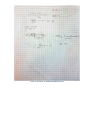 Figure 11: Calculations for theoretical yield & percent yield
 